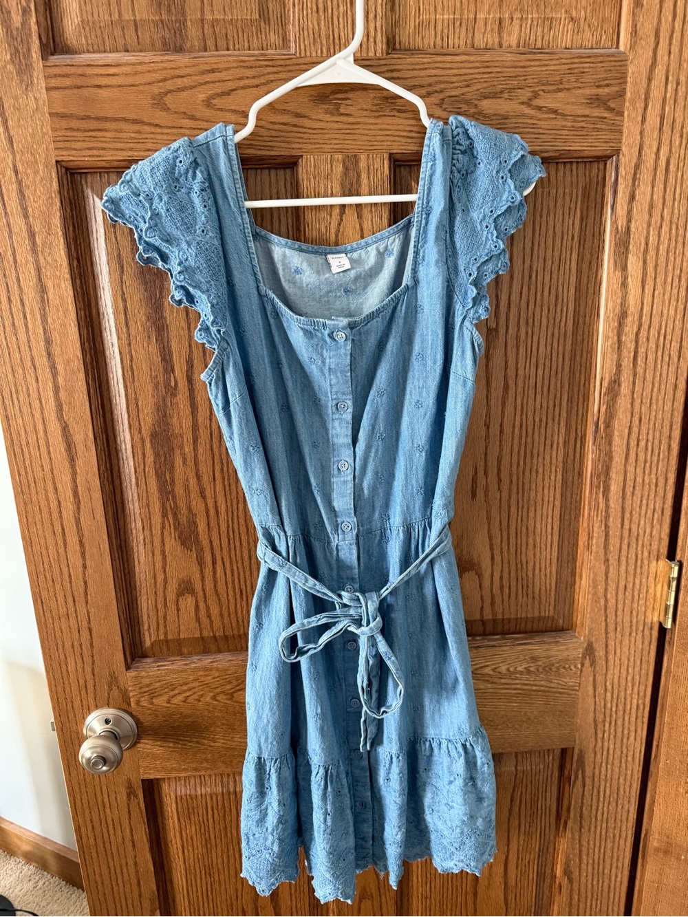Old Navy Light Denim Blue Chambray Dress